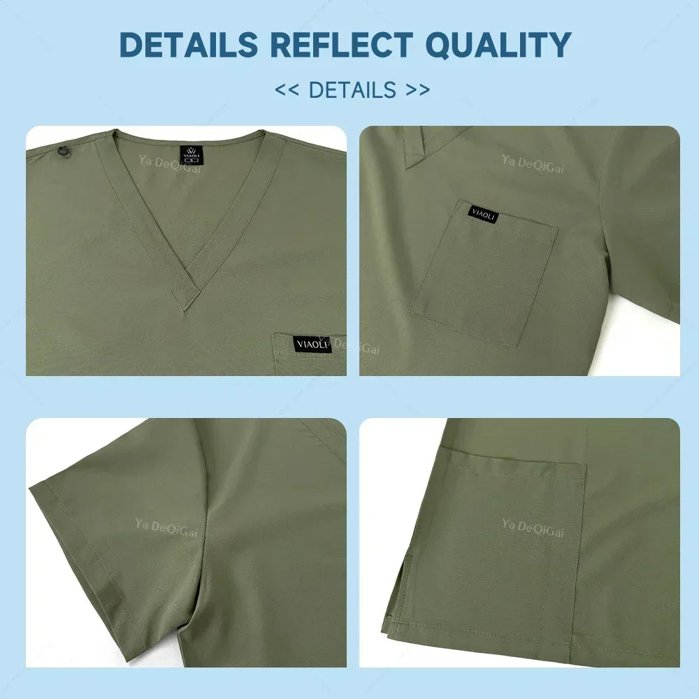 Black Scrub Set