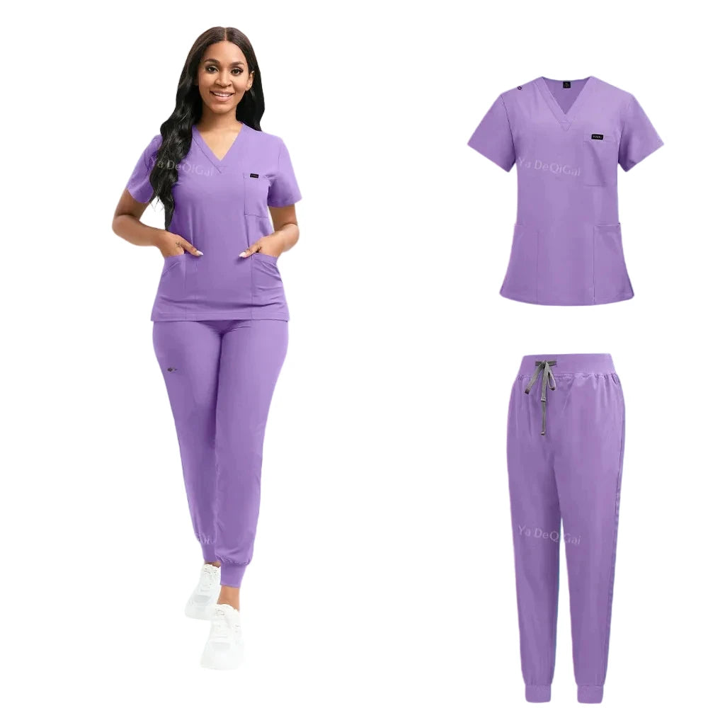 Purple Scrub Set