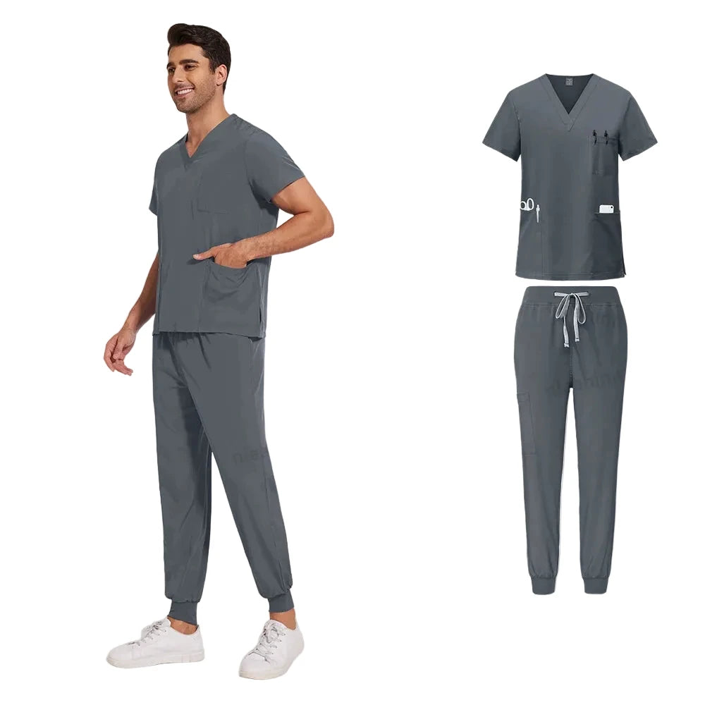 Grey Scrub Set
