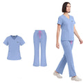Haze Blue Scrub Set