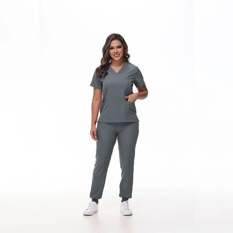 Gray Scrub Set