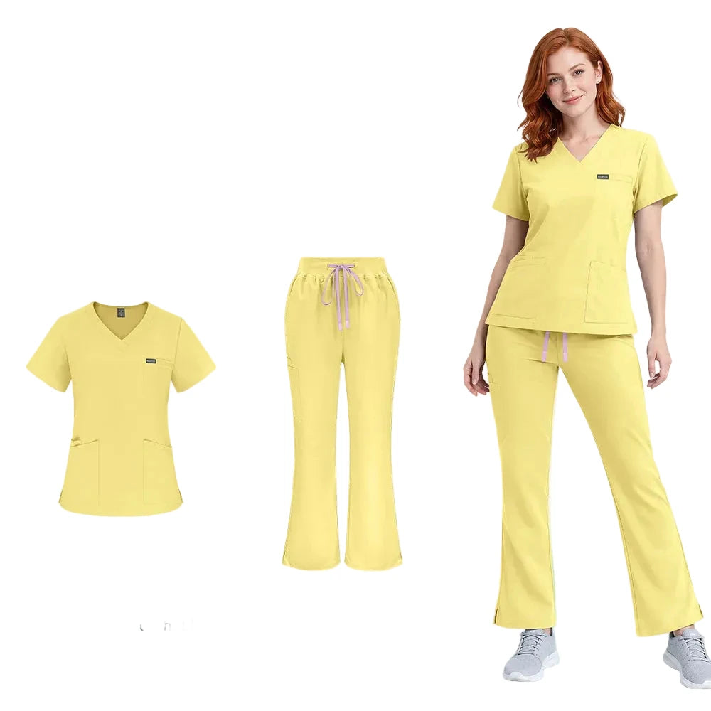Yellow Scrub Set
