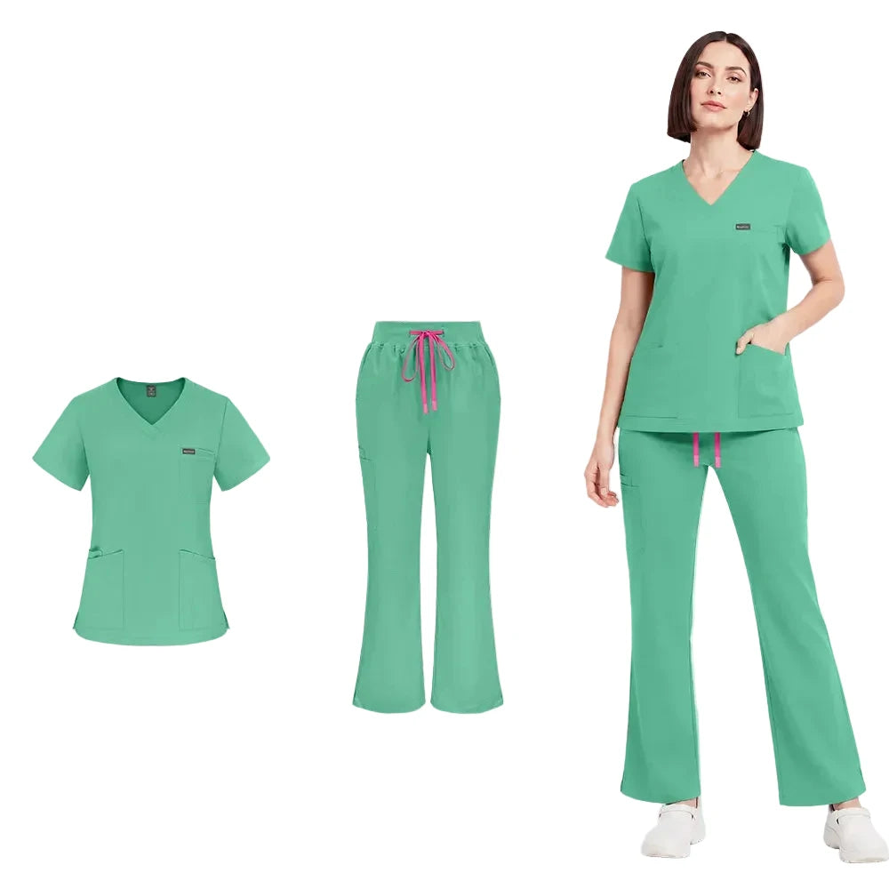 Fruit Green Scrub Set