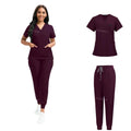Burgundy Scrub Set