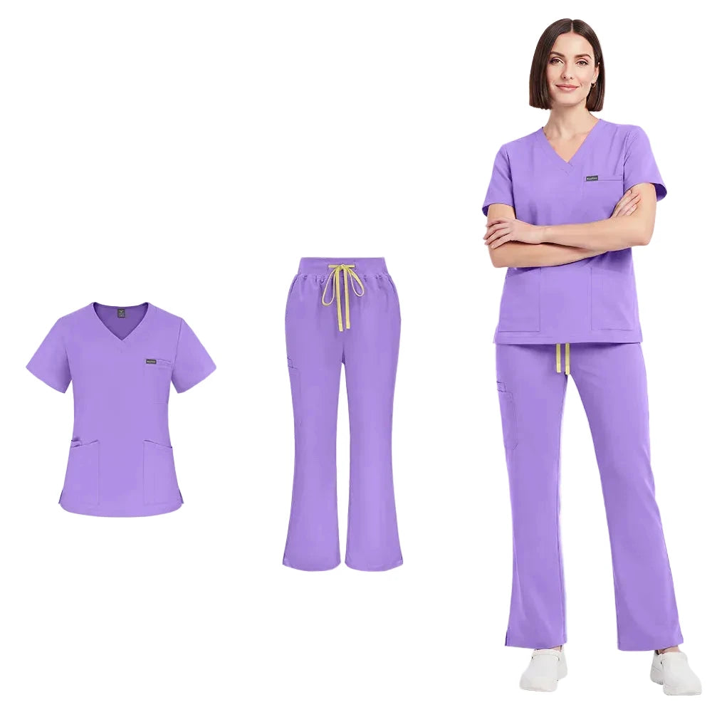 Purple Scrub Set