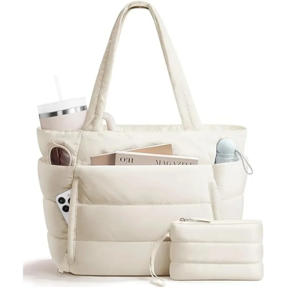Beige Shift Bag